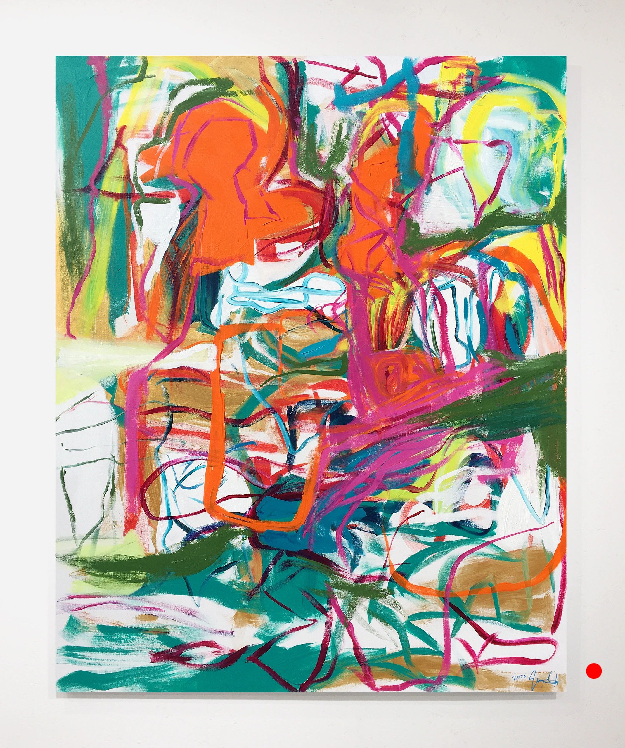 Abstract Expressionism channeled artwork painting canvas Jeremy Rabus large scale contemporary art