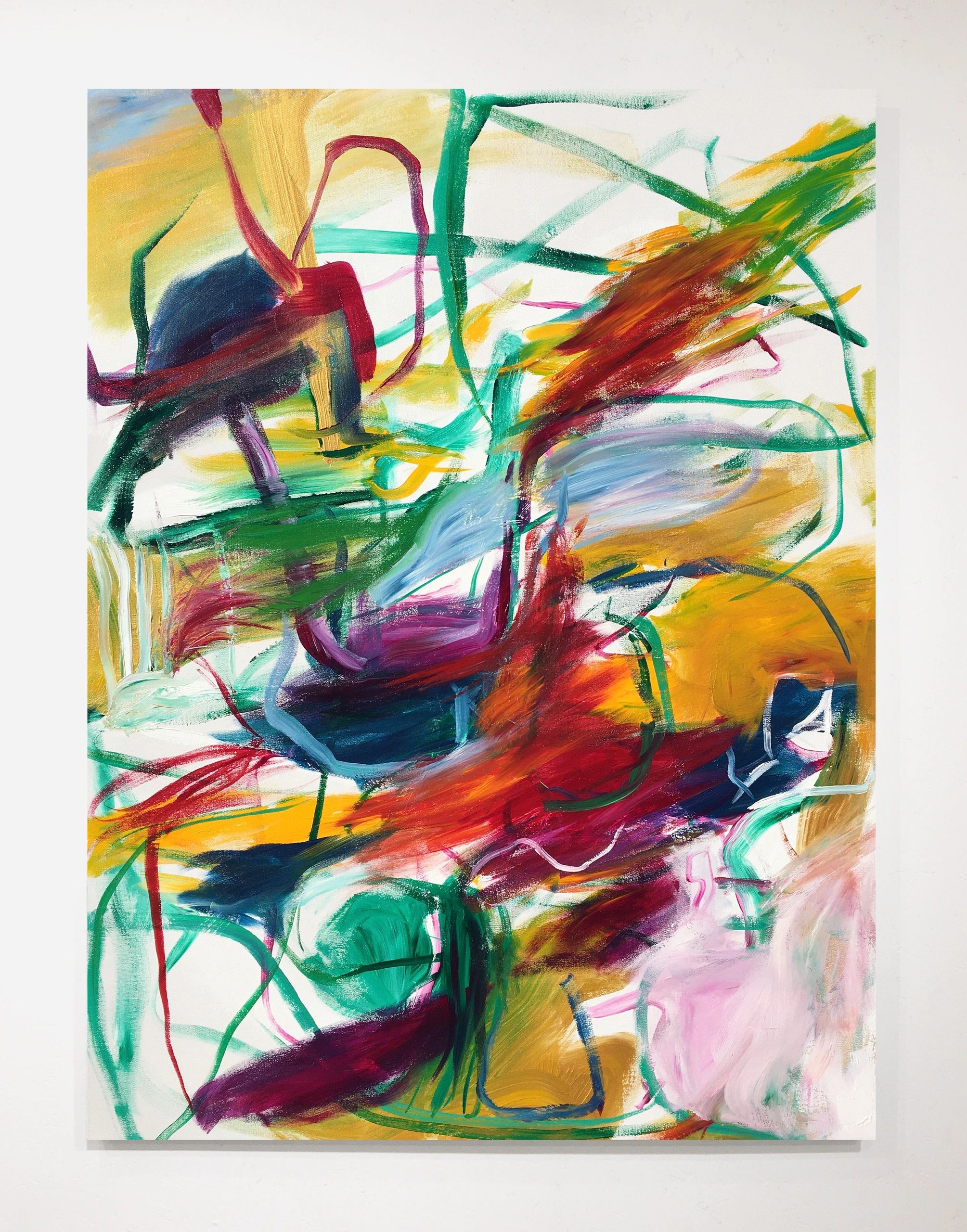 acrylic painting canvas artwork abstract expressionism wall art decor design interior maximalism