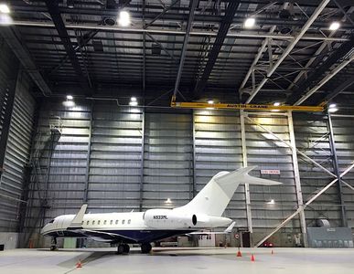 SES Lighting provides Arrlux fixtures for airplane hanger projects