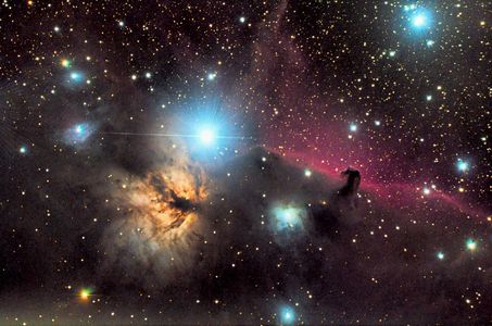 Barnard 33, The Horsehead Nebula, and NGC 2024, The Flame Nebula
Guiding is awesome!