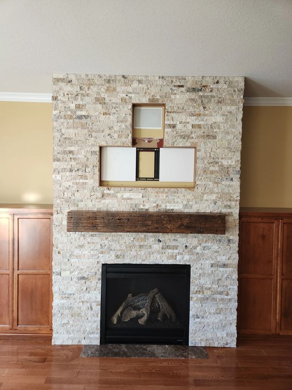 fireplace after
