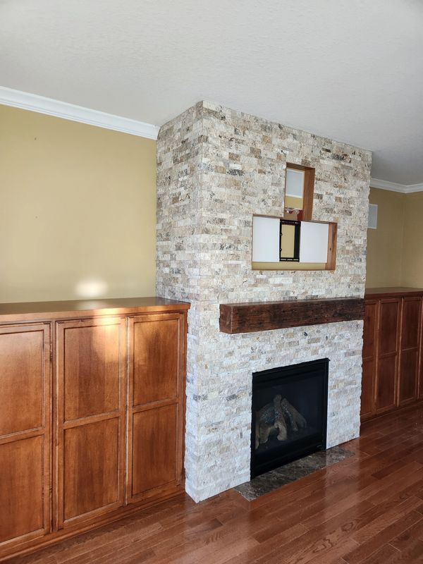 fireplace after