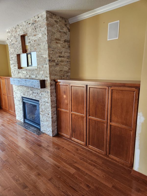 fireplace after