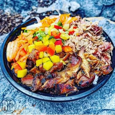 Kalua pork rice bowl