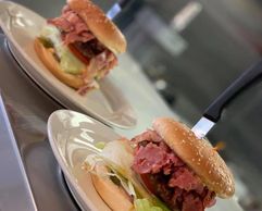 The Pastrami Burger from John's Place in Yucca Valley, CA.