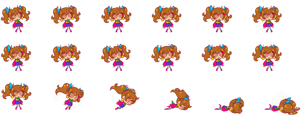 Defeat sprites
