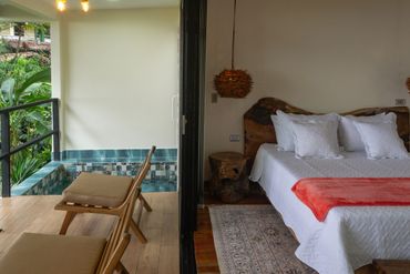 Jauczzi privado en suite con vista antural en el eje cafetero