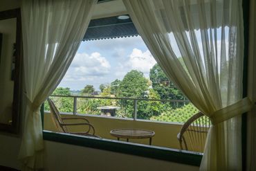 Vista desde suite con fogata en circasia quindio