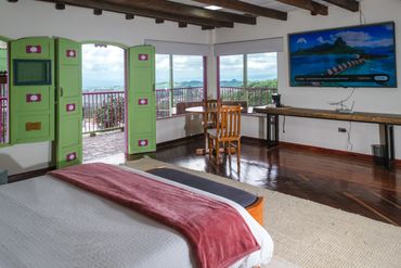 hermosas vistas desde suite con fogata para pareja en hotel el eden country