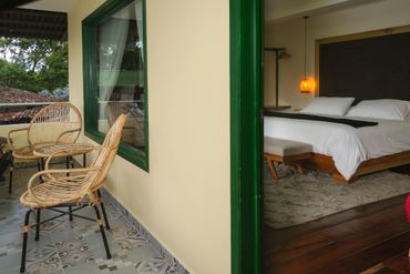 Balcon de suite para pareja en hotel campestre en el quindio