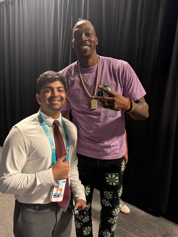 NBA Champion Dwight Howard at the Basketball Hall of Fame Media Availability