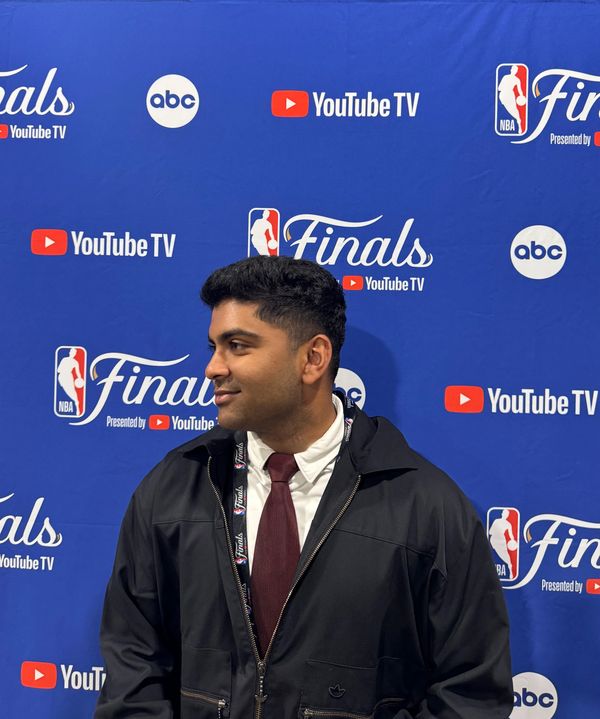 Credentialed Media Joshua Miranda at the 2025 NBA Finals