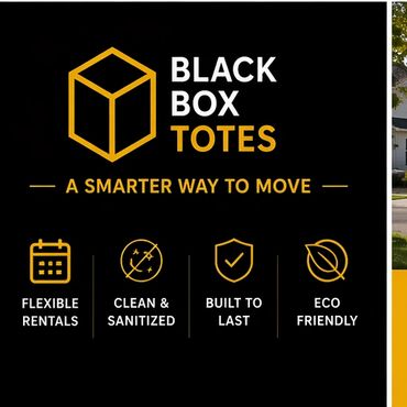 Black Box Totes offers flexible, clean, durable, and eco-friendly moving solutions.