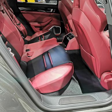 Leather seat cleaning and protection