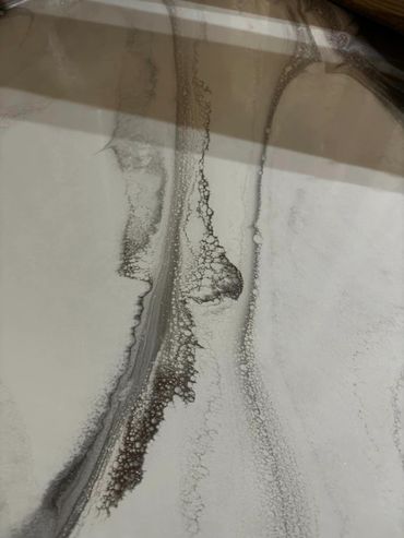 Metallic epoxy flooring installed in Traverse City, MI by Full Spectrum Coatings.