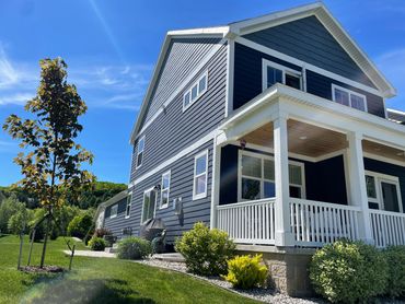 Exterior painting by Full Spectrum Coatings in Traverse City, MI.