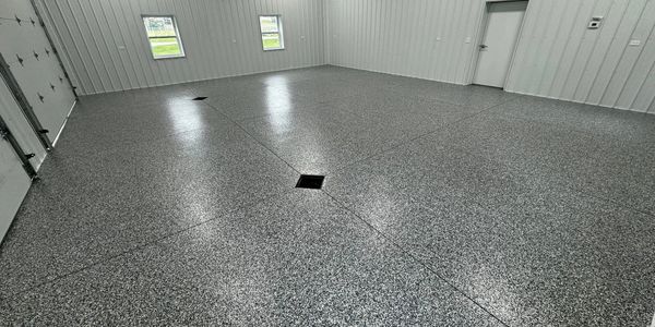 Epoxy Flooring in Traverse City, MI by Full Spectrum Coatings.
