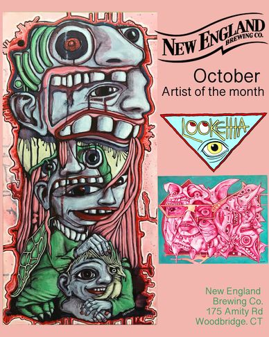 Looketha New England Brewing Comapny October artist of the month