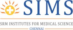 Logo of SIMS SRM Institutes for Medical Sciences, Chennai.