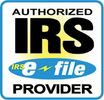 IRS Authorized e-File Provider badge for NYC CPA firm. Ideal for CPAs in Manhattan, Queens, & Bronx.
