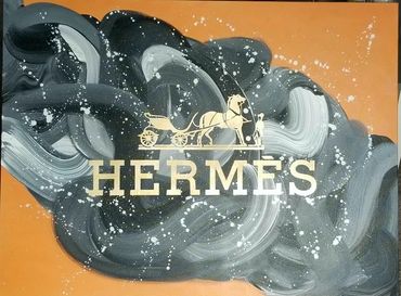 Hermes, Victoria Schweizer, vane gallery, contemporary art, fashion, horse, couture, love, orange