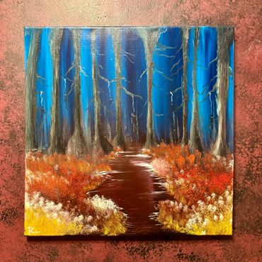 Hangin' in the trees.