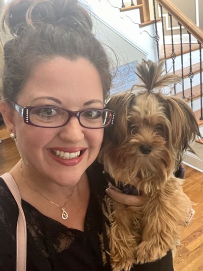 Bella and her yorkie mom Winnie Cooper