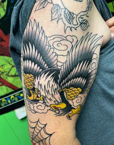 Bald Eagle Tattoo Bobby Bolen Tattoo Bill's Charlotte NC