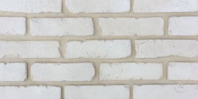Used White thin brick veneer