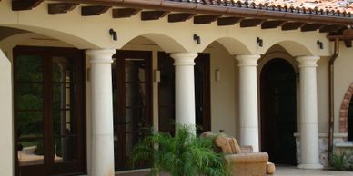 Cast stone columns by American Stonecast