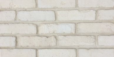 Antique white thin brick veneer