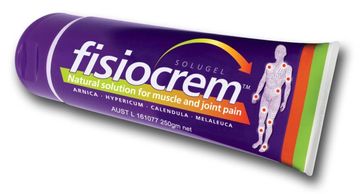 A purple tube of anti inflammatory cream used by physiotherapists