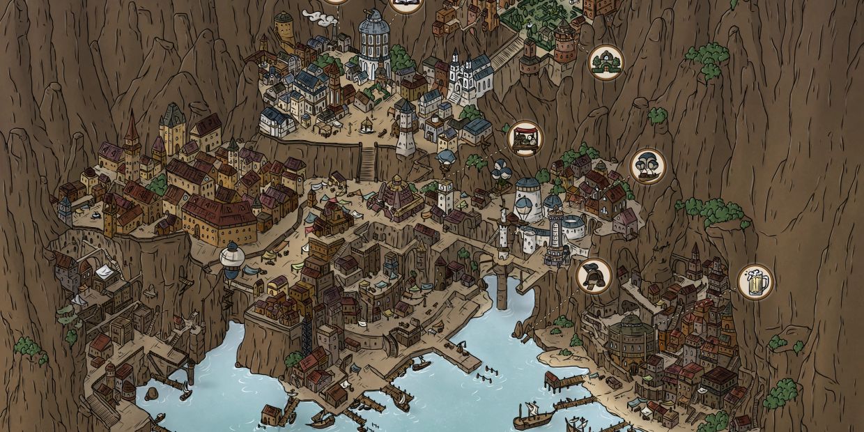 Civicus - the capital city of Aruchel. A campaign adventure setting for Alloyed RPG.