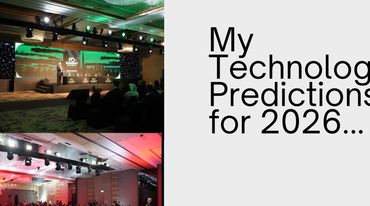 Speaker presents at FO Summit Dubai on technology predictions for 2026.