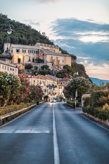 Italian street in Liguria