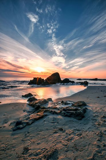 Sunset at Woods Cove, Laguna Beach, CA