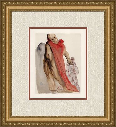 Salvador Dali, "Virgil's Reproaches" Purgatory Canto 5 (The Divine Comedy)