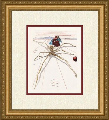 Salvador Dali, "Leaving the Terrace of Anger" Purgatory Canto 17 (The Divine Comedy)