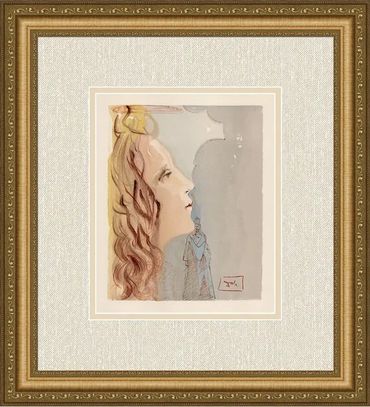 Salvador Dali, "The Highest Beauty of Beatrice" Paradise Canto 8 (The Divine Comedy)