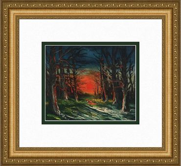 Maurice de Vlaminck, Sunset in the Forest of Senonches