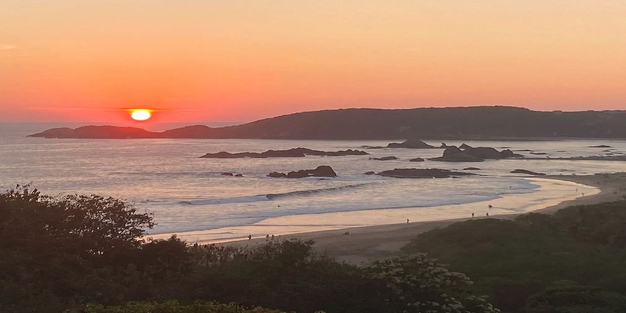 Unique Sunset Ocean View from Casa Alegria in San Agustinillo / Mazunte Oaxaca Mexico.