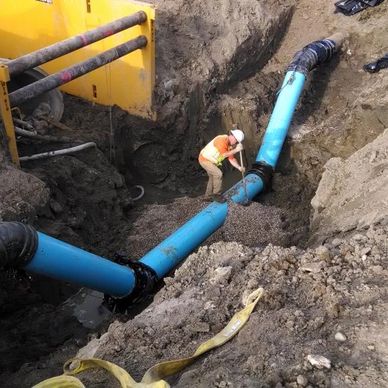 Watermain and sewer servicing