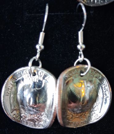 Cowboy Hat Quarter earrings