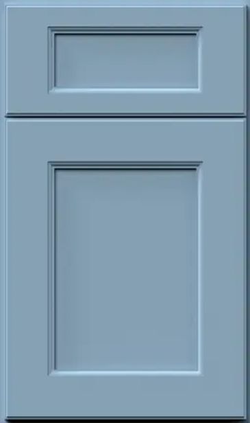 ocean blue double shaker fabuwood cabinet face