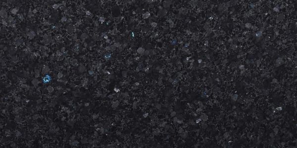black granite with white and blue specs