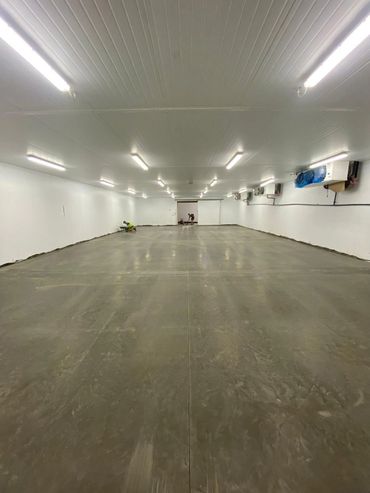 Polished concrete floor
