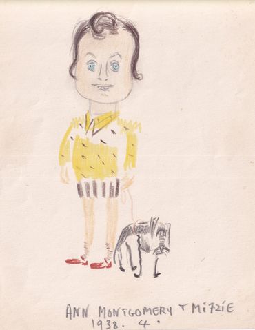 Eve Montgomery's portrait of her daughter Ann Montgomery 1938, aged 4