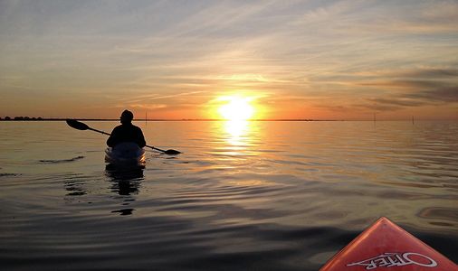 Pamlico Sound Kayaking at Sunset