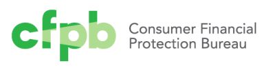 Logo of Consumer Financial Protection Bureau.