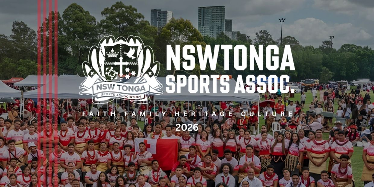 Large group of people gathered for NSW Tonga Sports Assoc. event in 2026.